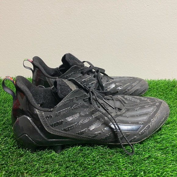 adidas Shoes Adidas Adizero 2 Big Mood Football Cleats Triple Black
